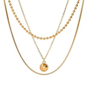18K Gold Plated Layered Necklace